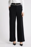 Frame The Prim Slim Palazzo Trouser Pants In Multi