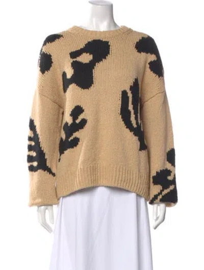Pre-owned Frame Printed Crew Neck Sweater In Neutral