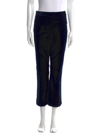 Pre-owned Frame Printed Straight Leg Pants In Blue