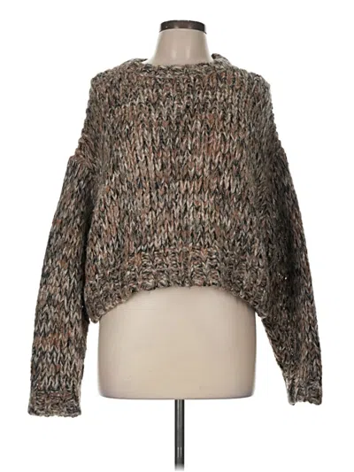 Pre-owned Frame Pullover Sweater In Brown