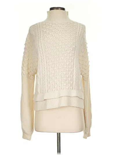 Pre-owned Frame Pullover Sweater In Ivory