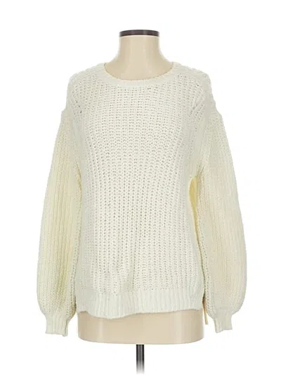Pre-owned Frame Pullover Sweater In Ivory