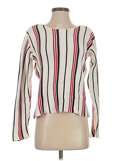 Pre-owned Frame Pullover Sweater In Ivory
