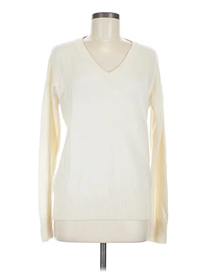 Pre-owned Frame Pullover Sweater In Ivory