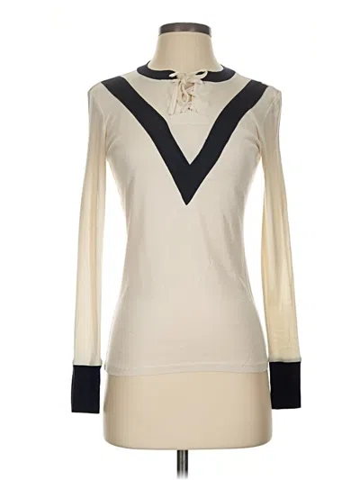 Pre-owned Frame Pullover Sweater In Ivory