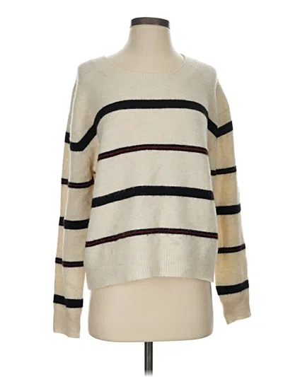 Pre-owned Frame Pullover Sweater In Ivory