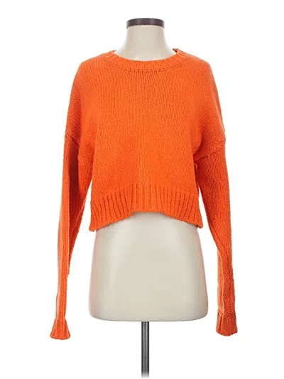 Pre-owned Frame Pullover Sweater In Orange