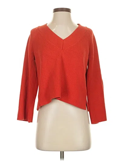 Pre-owned Frame Pullover Sweater In Red