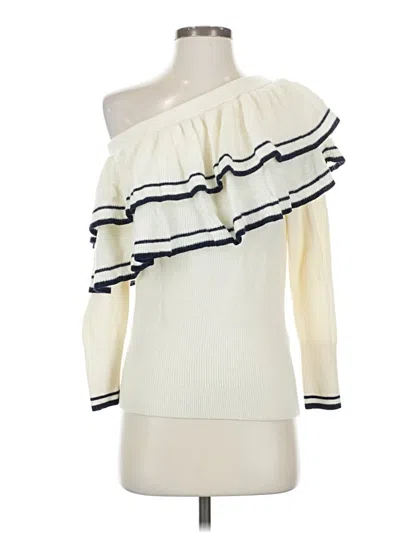 Pre-owned Frame Pullover Sweater In White