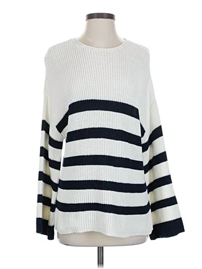 Pre-owned Frame Pullover Sweater In White