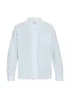 Frame Pyjama Striped Shirt In Blue