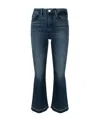 Frame Quincy Cropped Flared Jeans In Blue