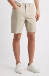 Frame Raw Hem Relaxed Denim Shorts