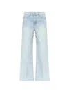 Frame Raw-cut Flared Jeans In Multi