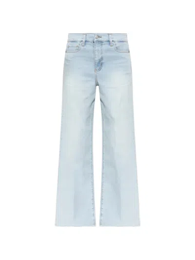 Frame Raw-cut Flared Jeans In Multi
