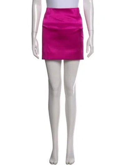 Pre-owned Frame Raw-edge Trim Mini Skirt In Black