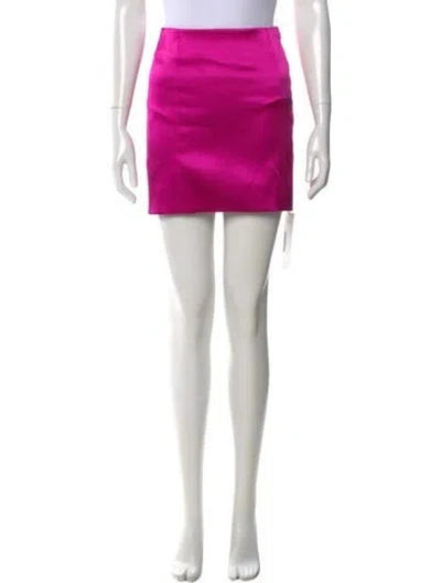 Pre-owned Frame Raw-edge Trim Mini Skirt In Pink