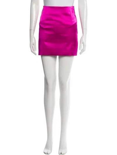 Pre-owned Frame Raw-edge Trim Mini Skirt In Pink