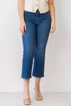 Frame Reboot Boot Cut Crop Jeans In Keepsake In Blue
