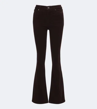 Frame Reboot Cotton-blend Corduroy Bootcut Pants In Brown