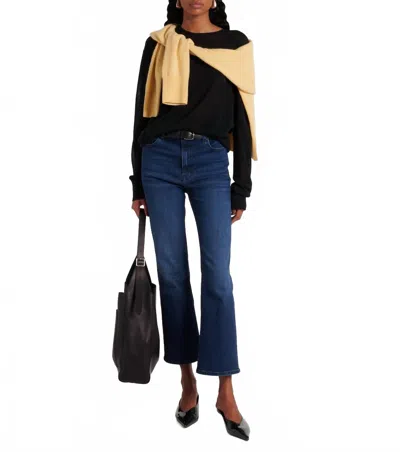 Frame Reboot Crop Boot Cut Jeans In Femma In Black