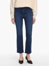 Frame Reboot Crop Bootcut Jeans In Trick In Multi