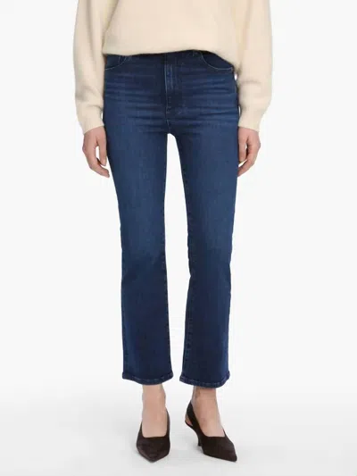 Frame Reboot Crop Bootcut Jeans In Trick In Multi