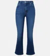 Frame Reboot Crop High-rise Bootcut Jeans