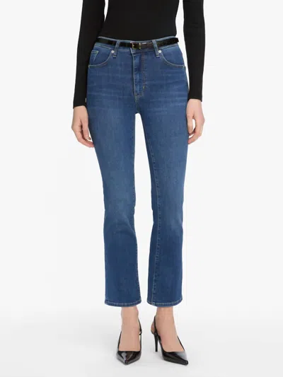 Frame Reboot Crop Jeans In Femma In Blue