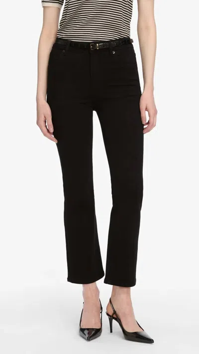 Frame Reboot Cropped Denim Jean In Black