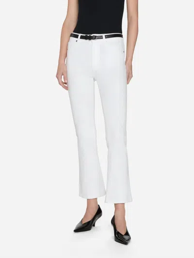Frame Reboot High Rise Crop Jeans In White