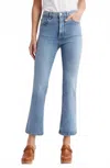 Frame Le High Straight Cropped High-rise Straight-leg Jeans In Blue