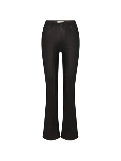 Frame Le High Flare High-rise Flared Jeans In Black