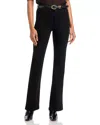 Frame Le High Straight Cropped High-rise Straight-leg Jeans In Black