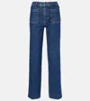 Frame The Refined High Rise Jeans In Saturn In Blue
