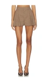 Frame Refract Mini Short In Brown