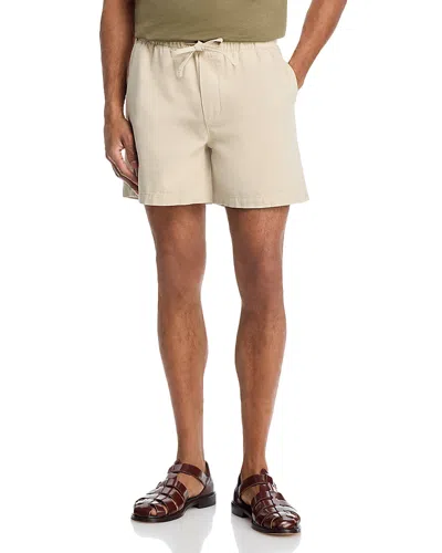 Frame Regular Fit 5.5 Military Khaki Canvas Shorts In Neutral