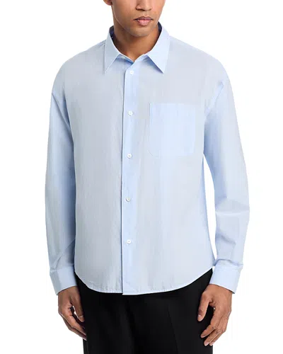 Frame Regular Fit Light Cotton Shirt In Blue