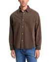 Frame Regular Fit Overshirt In Brown