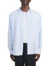 Frame Relaxed Button-up Shirt In Blue Stripe In Multi