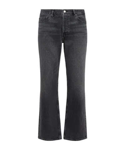 Frame Relaxed Cotton Denim Jeans In Black