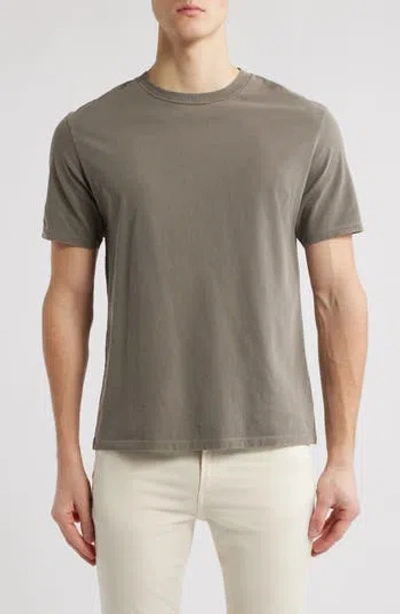 Frame Short Sleeve Light Cotton Tee Smoky Mocha In Brown