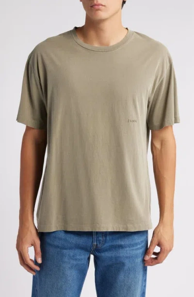 Frame Relaxed Cotton T-shirt In Green