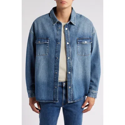 FRAME FRAME RELAXED DOUBLE POCKET DENIM SHIRT JACKET
