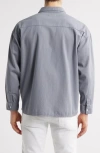 Frame Relaxed Fit Denim Button-up Shirt In Smoky Blue