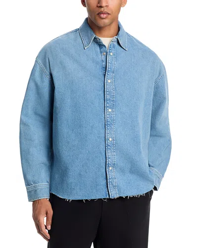 Frame Relaxed Fit Denim Shirt In Blue
