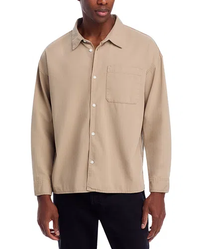 Frame Relaxed Fit Denim Shirt In Brown