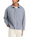 Frame Men's Relaxed Denim Shirt In Smoky Blue