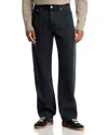 Frame Relaxed Fit Jeans In Dark Navy In Blue