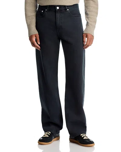 Frame Relaxed Fit Jeans In Dark Navy In Blue